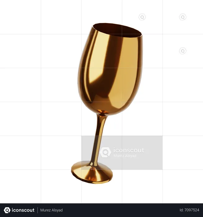 Wine Glass  3D Icon