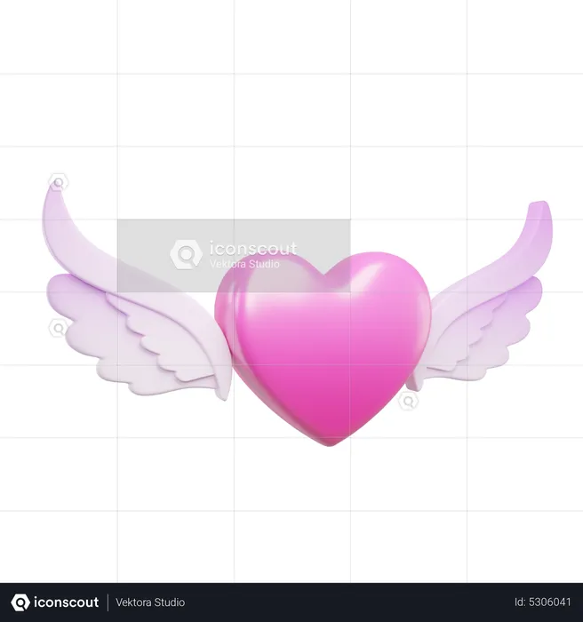Wings Of Love  3D Icon