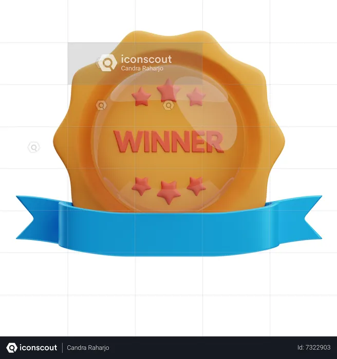 Winner  3D Icon