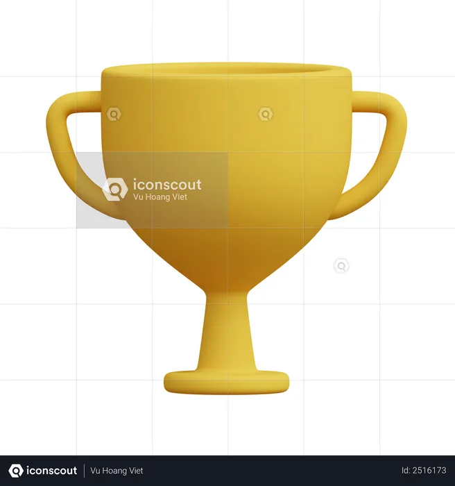Winner Cup  3D Illustration