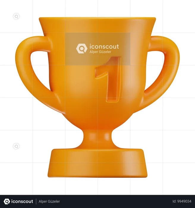 Winner Gold Cup  3D Icon