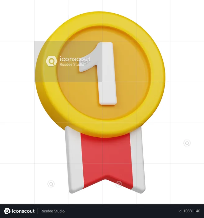 Winner Gold Medal  3D Icon