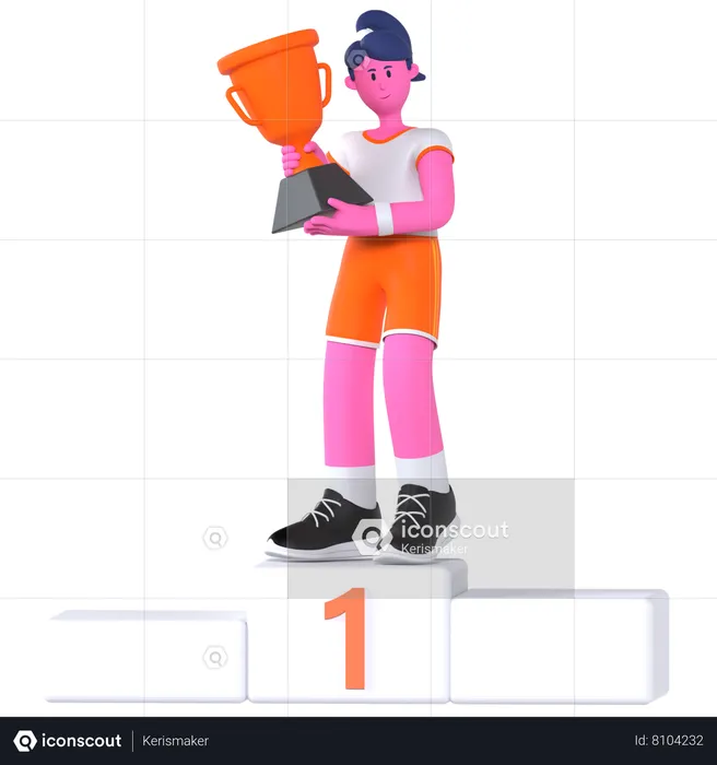 Winner Podium  3D Illustration