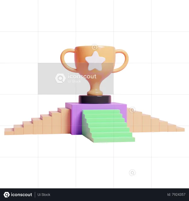 Winner Podium  3D Icon