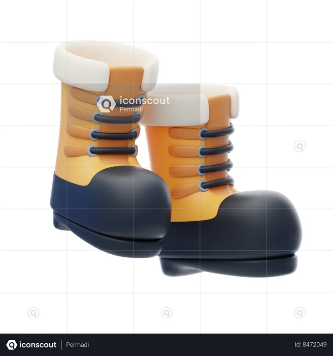 Winter Boots  3D Icon