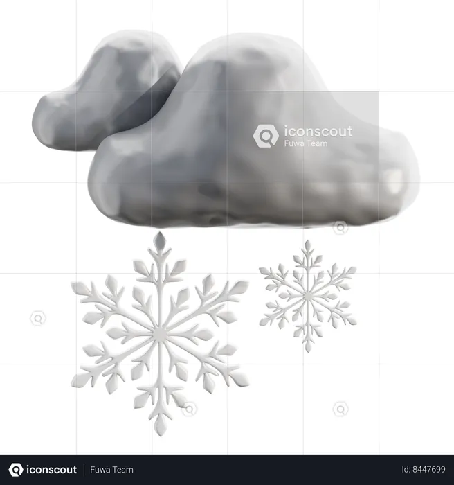 Winter Cloud  3D Icon