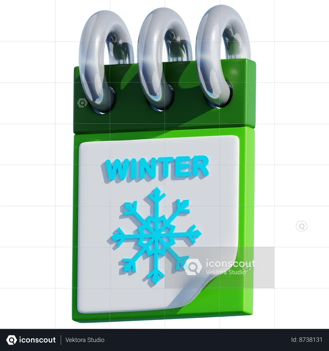 Winter Day  3D Icon