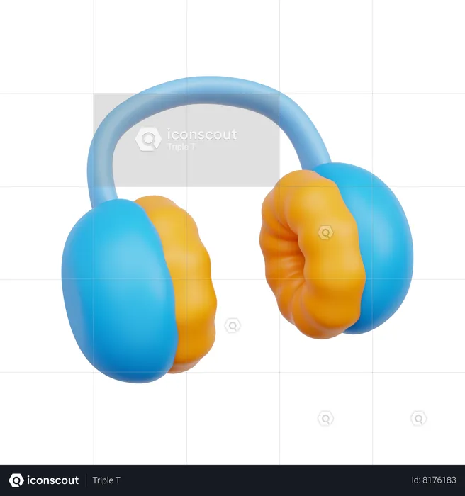 Winter Earmuff  3D Icon