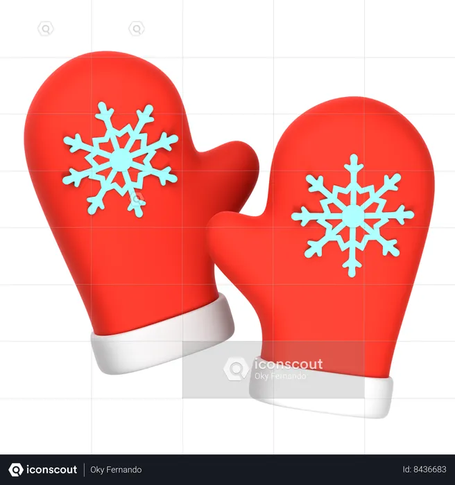 Winter Gloves  3D Icon