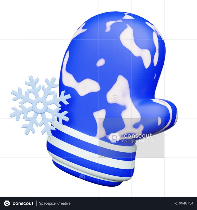 Winter gloves  3D Icon