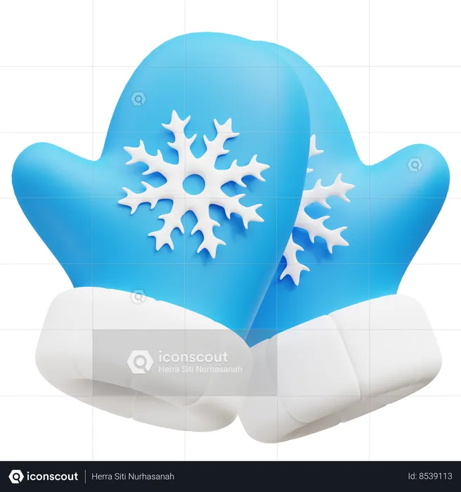 Winter Gloves  3D Icon