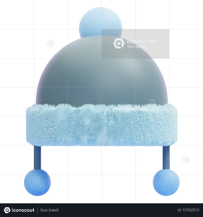 Winter Hat  3D Icon