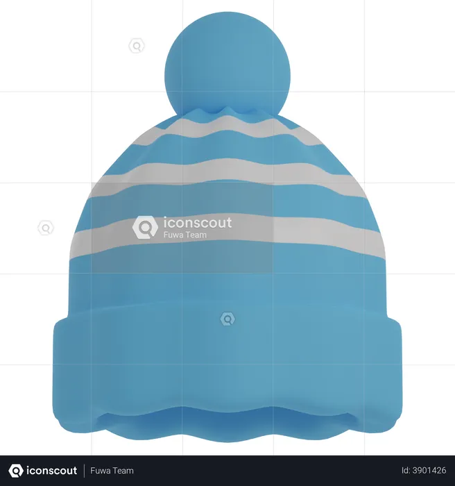 Winter Hat  3D Illustration