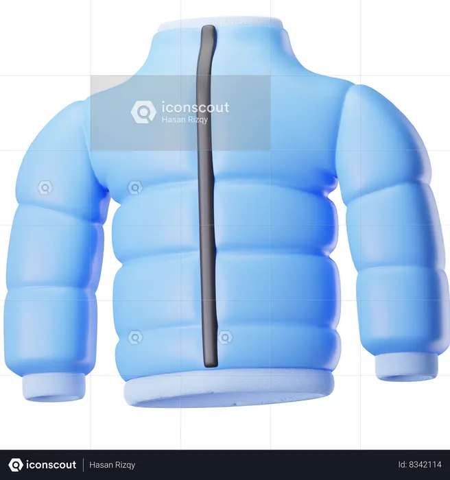 Winter Jacket  3D Icon