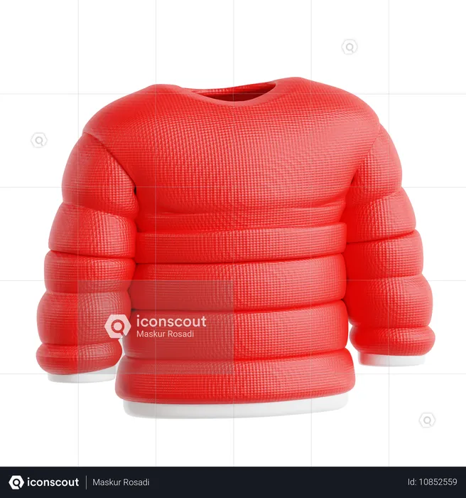 Winter Jacket  3D Icon