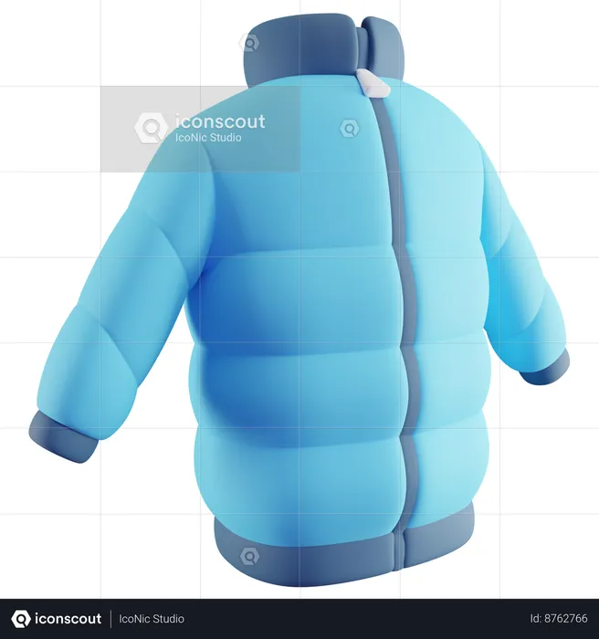 Winter Jacket  3D Icon