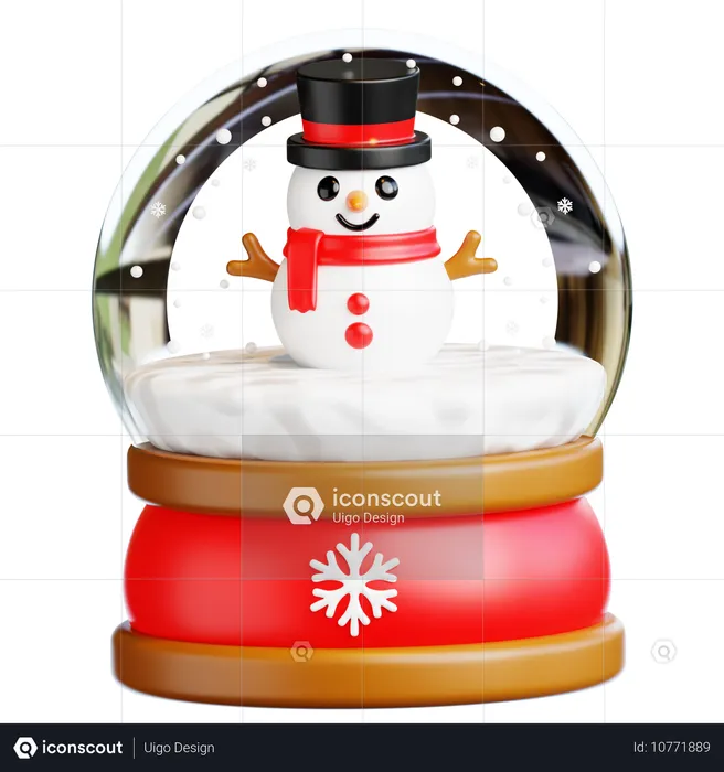 Winter-Schneekugeln  3D Icon