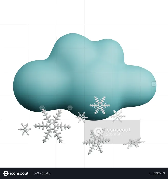 Winter Snowfall  3D Icon