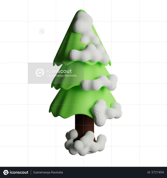 Winter Tree  3D Icon