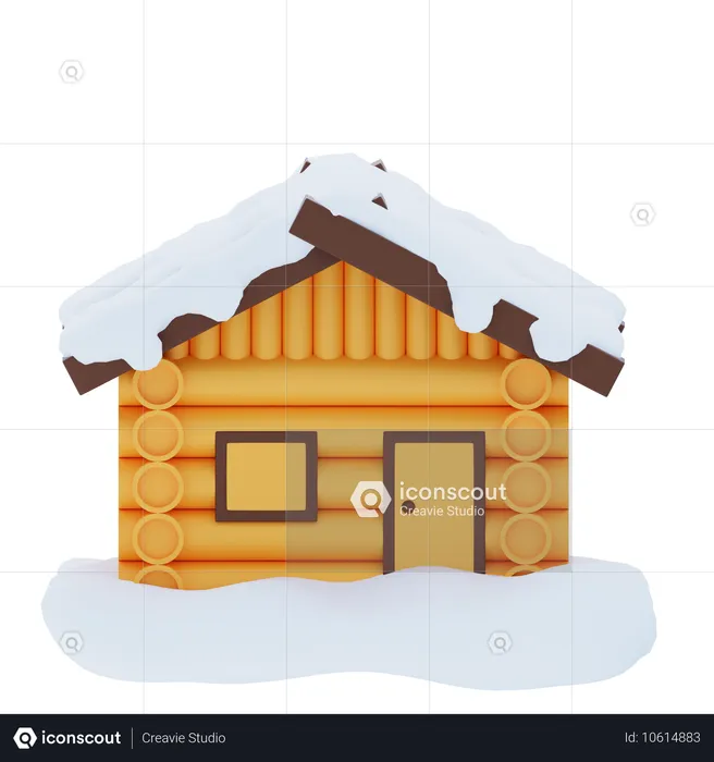 Winterhaus  3D Icon