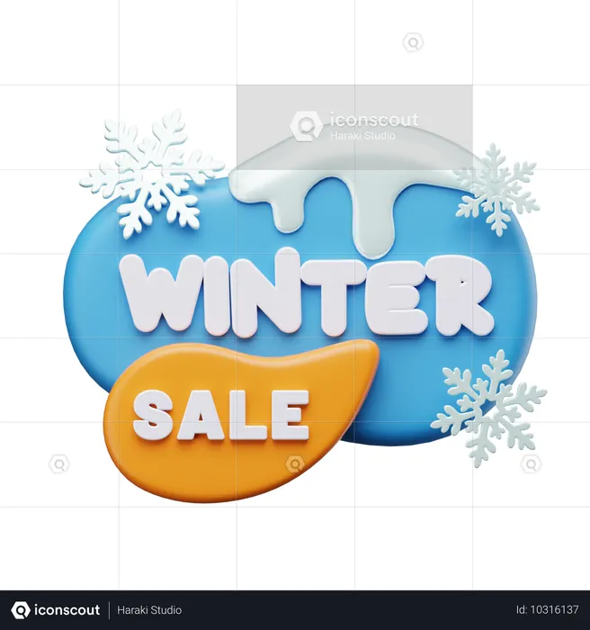 Winterverkauf  3D Icon