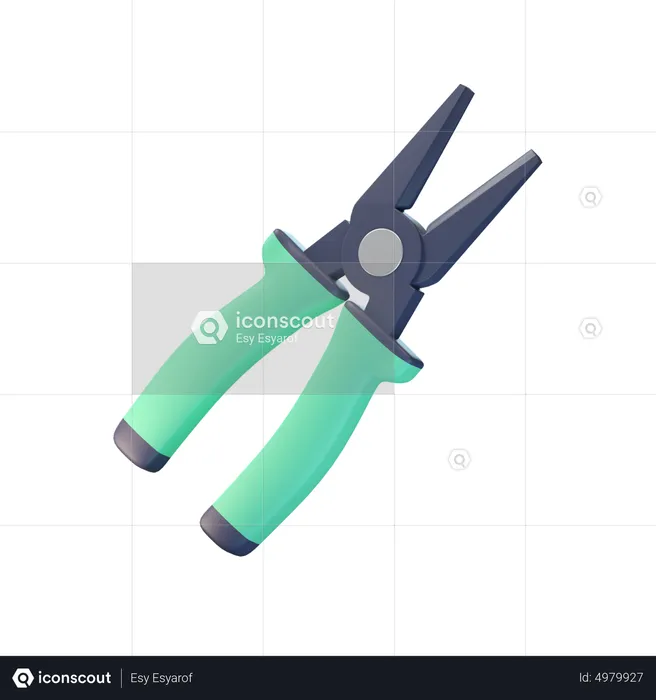 Wire Cutter  3D Icon