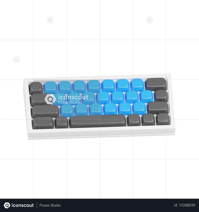 有線キーボード  3D Icon
