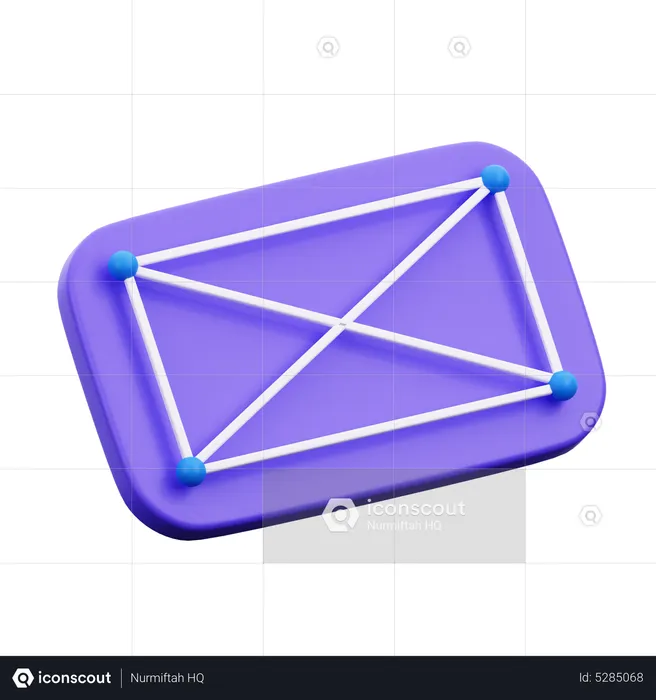 Wireframe  3D Icon