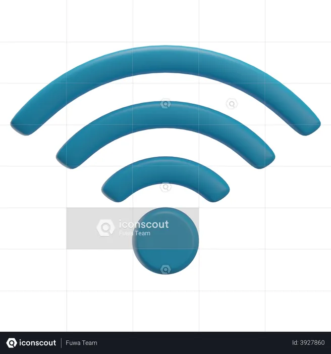 Wireless  3D Illustration