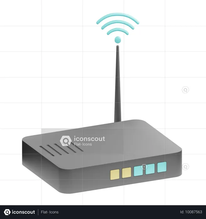 Wireless Access Point  3D Icon