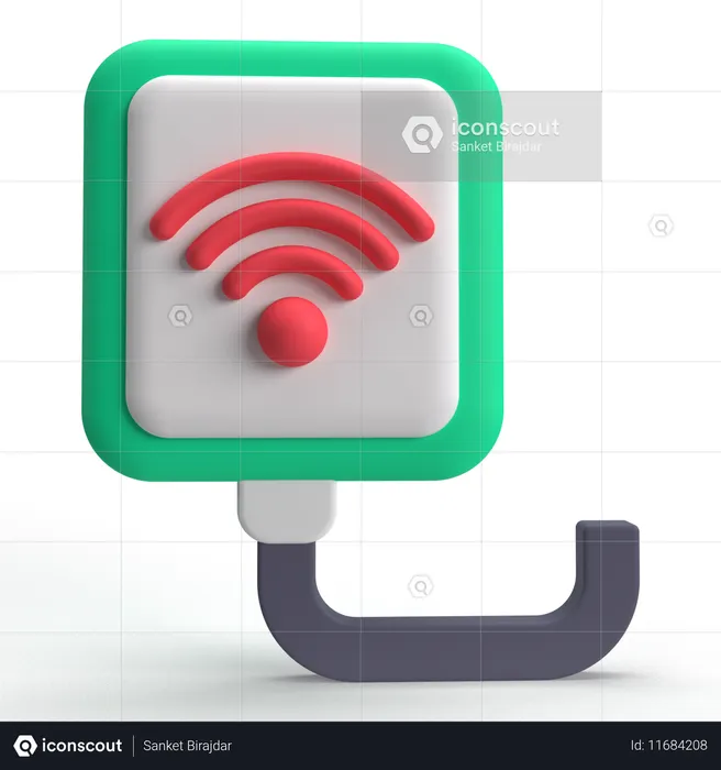 Wireless Charger  3D Icon