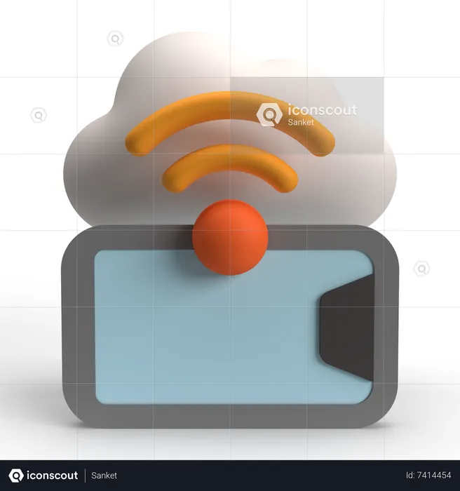 Wireless Connectivity  3D Icon