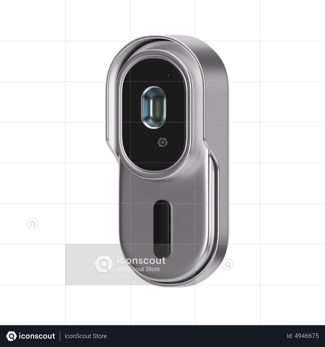 Wireless Doorbell Camera  3D Icon