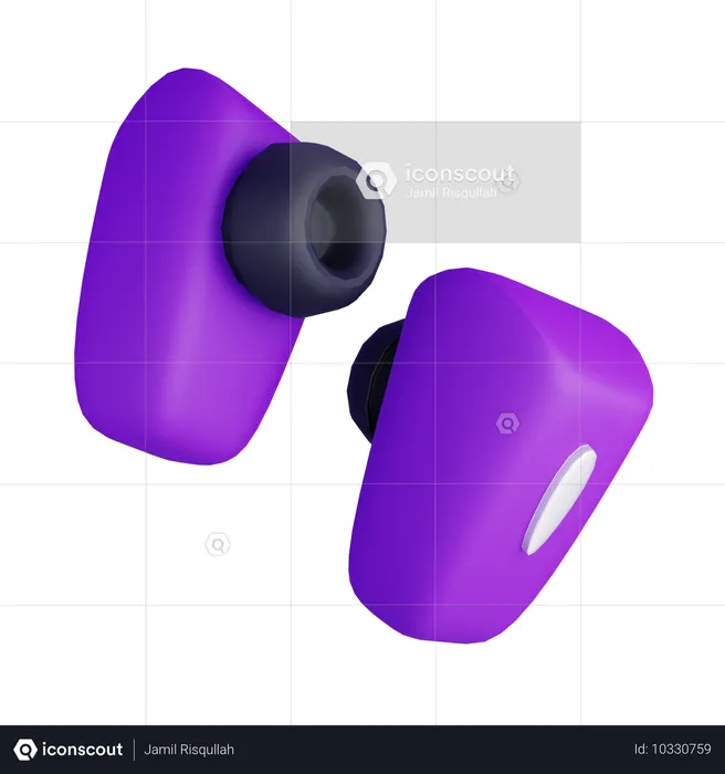 Wireless Earbuds  3D Icon