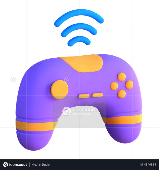 Wireless Gamepad  3D Icon