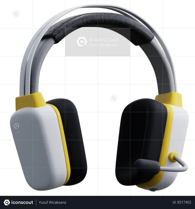 Wireless Headphone  3D Icon