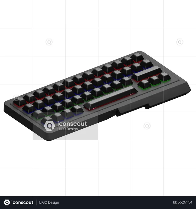 Wireless Keyboard  3D Icon