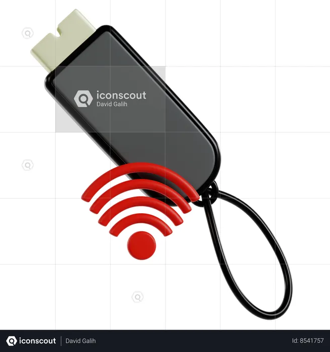 Wireless Modem Connectivity  3D Icon