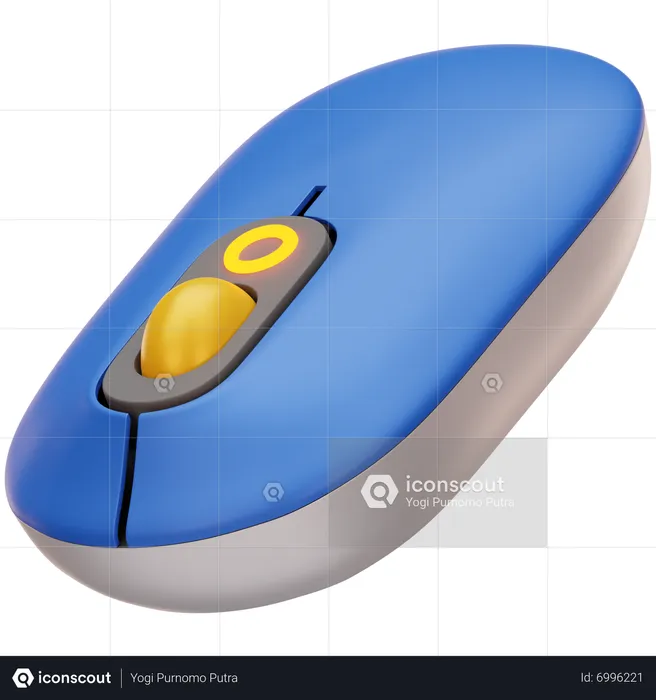 Wireless Mouse  3D Icon