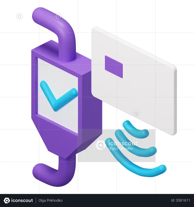 Wireless Payment  3D Illustration