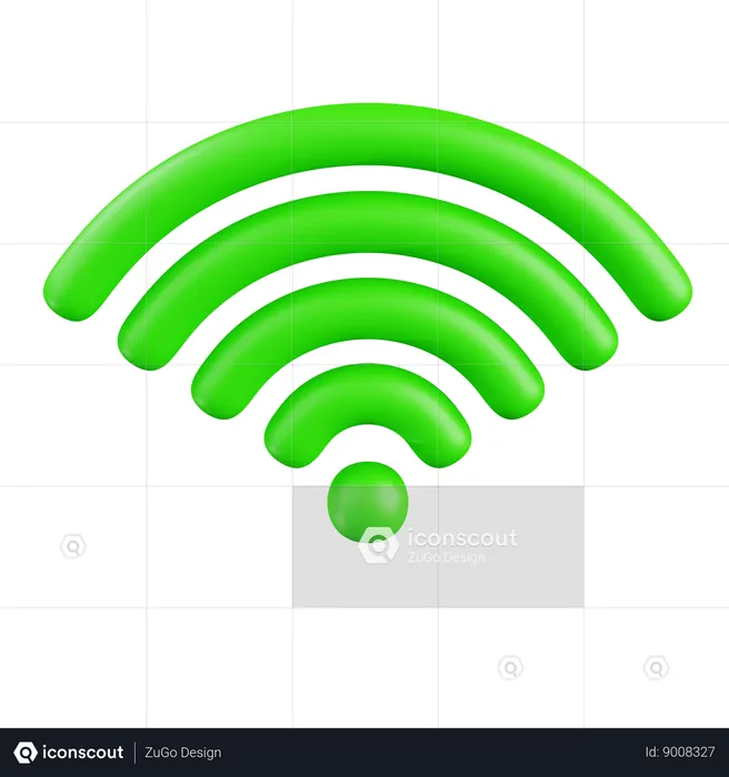 Wireless signal  3D Icon