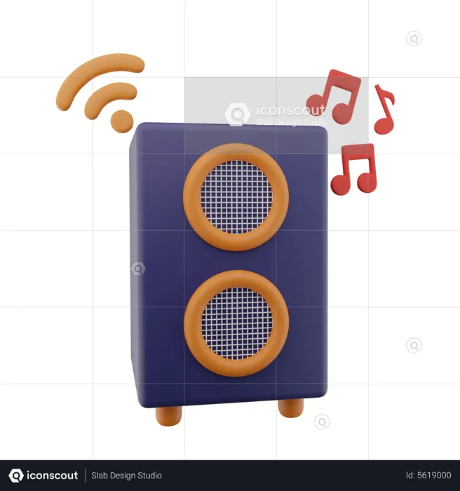 Wireless Woofer  3D Icon