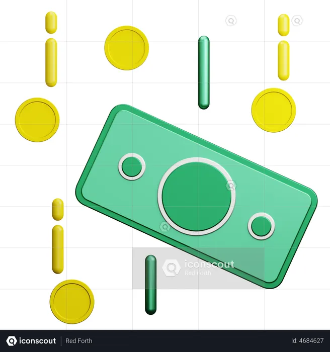 Wirtschaft Inflation  3D Illustration