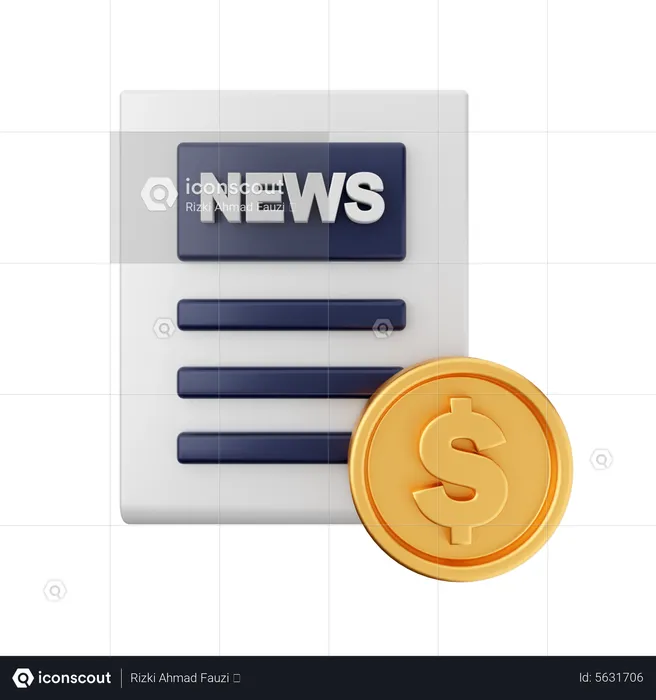 Wirtschaftsnachrichten  3D Icon