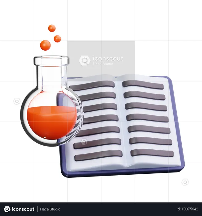 Wissenschaftsbuch  3D Icon