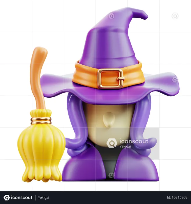 Witch  3D Icon