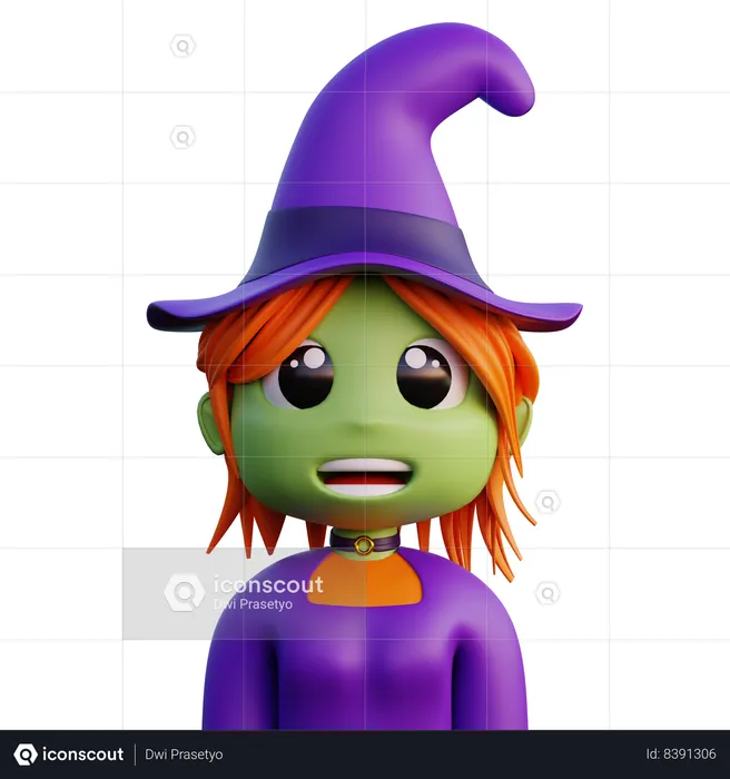 Witch  3D Icon