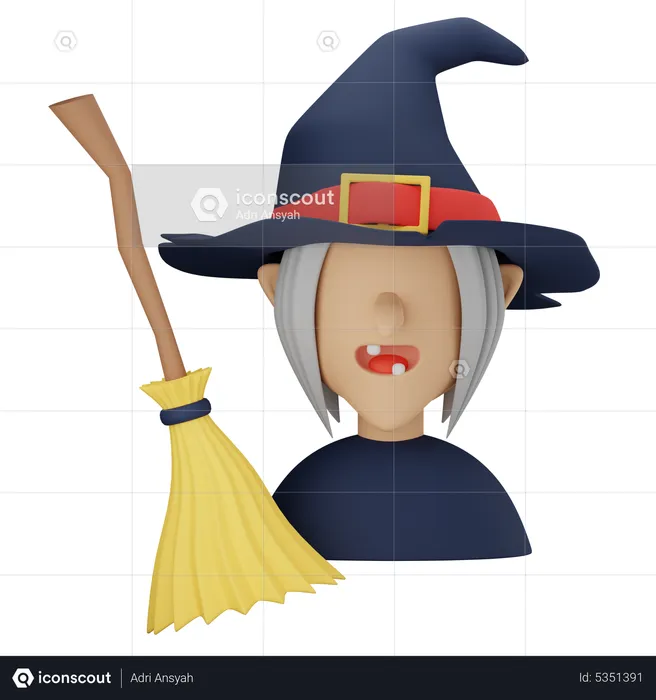 Witch  3D Icon