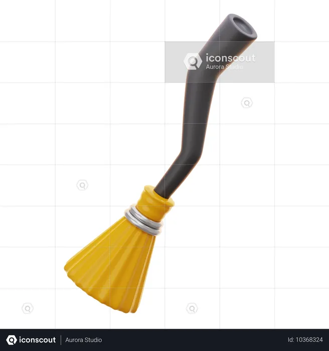 Witch Broom  3D Icon