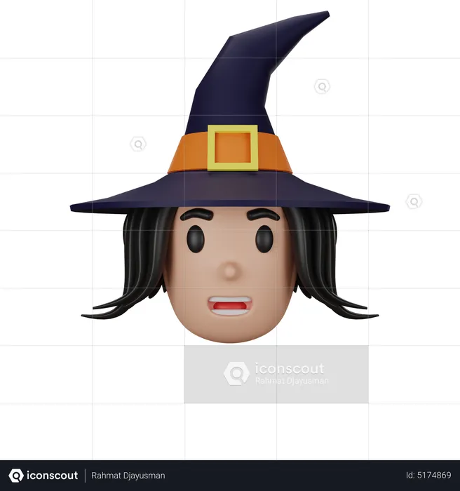 Witch Character  3D Icon